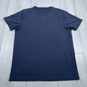 Lululemon Men’s Medium Shirt The Fundamental T Classic Fit Navy Blue